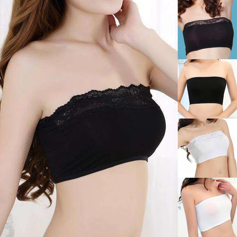 Crystal-Decorated Gradient Bandeau – High-Stretch Seamless Support