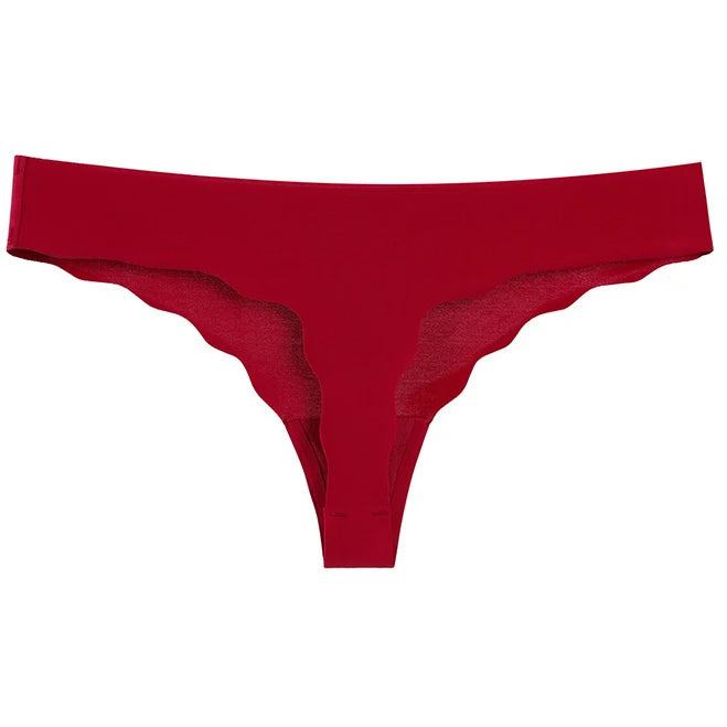 Seamless Low-Waist G-String Set | Leopard Pattern Cotton-Lined Thongs