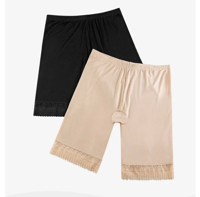 Modal Comfort Plus Size Safety Shorts | Seamless Longline Boyshorts