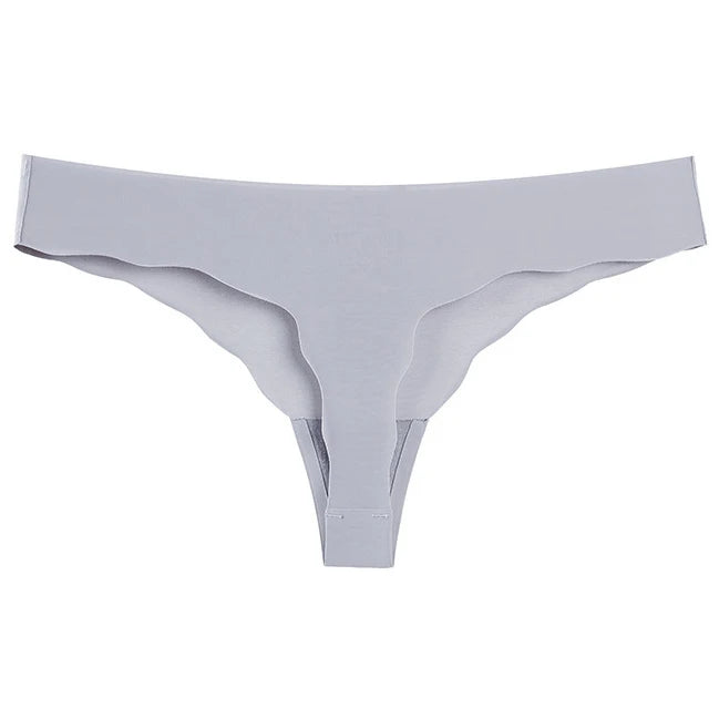 Seamless Low-Waist G-String Set | Leopard Pattern Cotton-Lined Thongs
