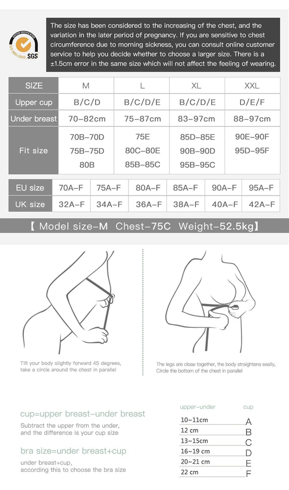 Seamless Nursing Bra – 4-Season Wire-Free Maternity Support
