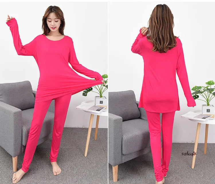 Plus Size Modal Pajama Set | Soft 3XL-7XL Sleepwear