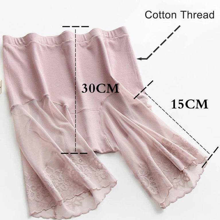 Lace Safety Shorts | Plus-Size Anti-Chafing Underwear