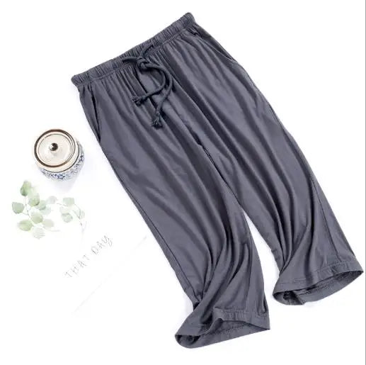 Cropped Pajama Pants | Soft Summer Home Trousers