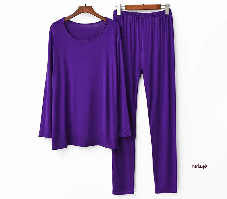 Plus Size Modal Pajama Set | Soft 3XL-7XL Sleepwear