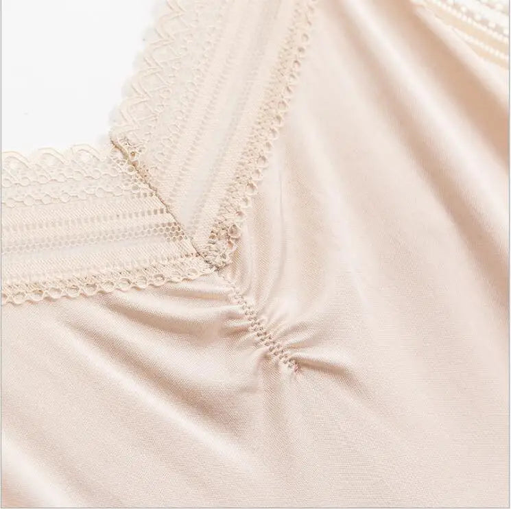 100% Natural Mulberry Silk Nightgown | Seamless Full Slip