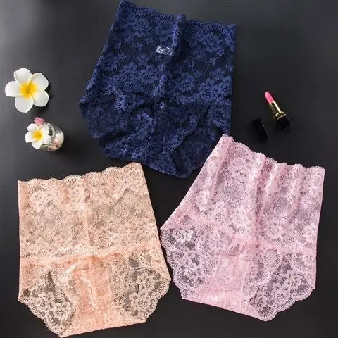 3pc Butt Lifter Briefs | High-Waist Lace Tummy Control