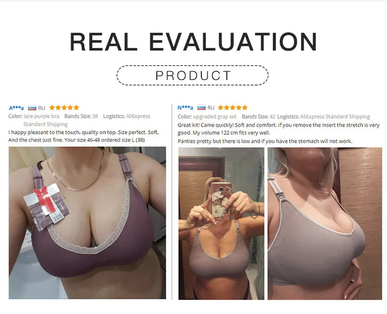 Seamless Nursing Bra – 4-Season Wire-Free Maternity Support