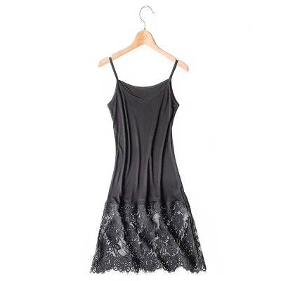 Silk & Lace Full Slip | Knitted Anti-Static Underdress