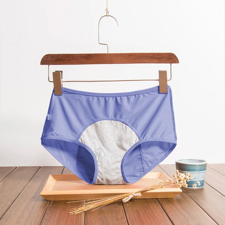 Leak-Proof Menstrual Briefs (3-Pack) – High-Rise Full Coverage Period & Incontinence Underwear