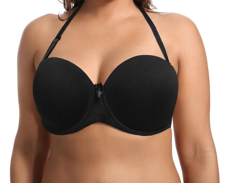 Convertible Plunge Bra – Versatile Half-Cup Push-Up Support
