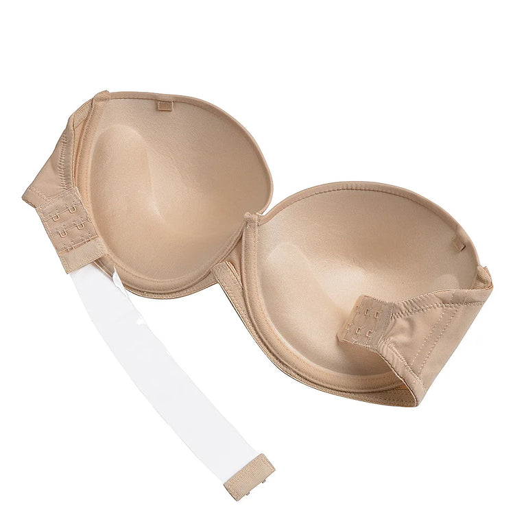 Convertible Plunge Bra – Versatile Half-Cup Push-Up Support