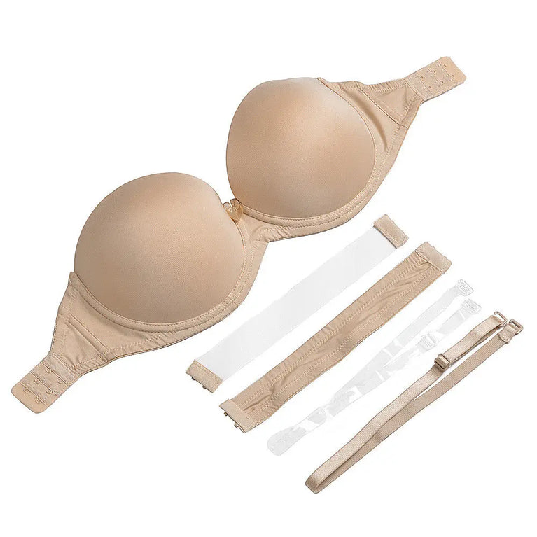 Convertible Plunge Bra – Versatile Half-Cup Push-Up Support