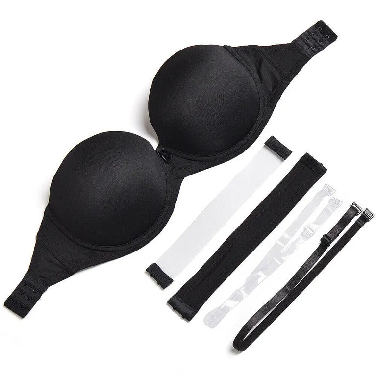 Convertible Plunge Bra – Versatile Half-Cup Push-Up Support