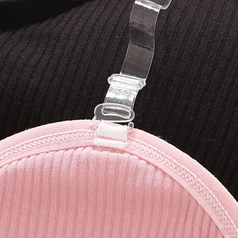 Strapless Push-Up Invisible Bra – Seamless Bandeau with Transparent Straps