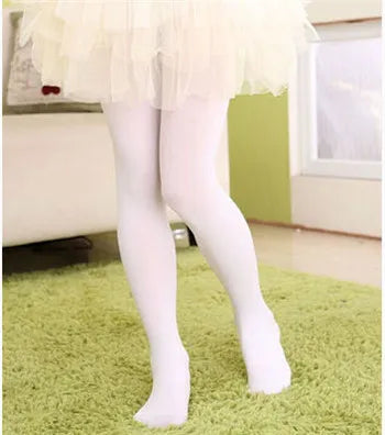 Girls' Velvet Ballet Tights | Ultra-Thin 0–15Y Dance Pantyhose