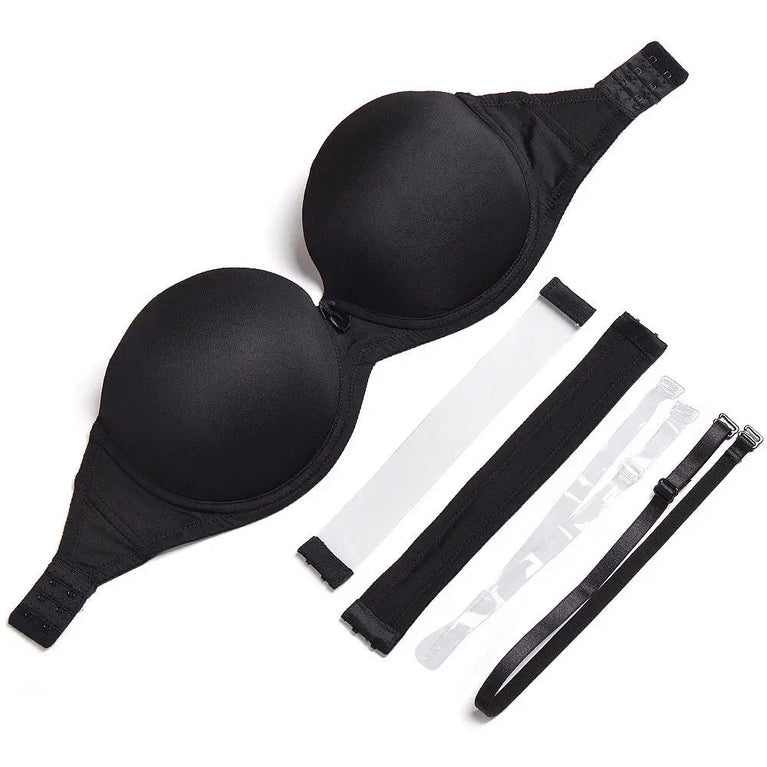 Convertible Plunge Bra – Versatile Half-Cup Push-Up Support