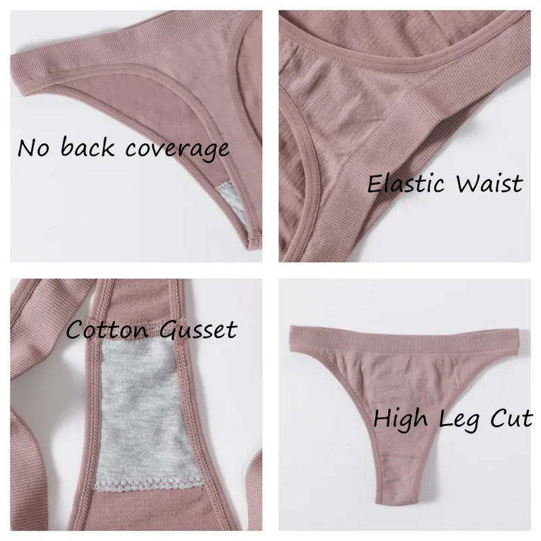 WOMEN SEAMLESS PUSH UP RIBBED BRA AND PANTY SET WIRE FREE SEXY LINGERIE