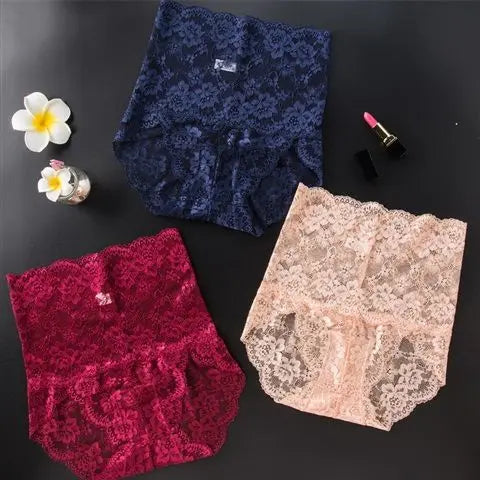 3pc Butt Lifter Briefs | High-Waist Lace Tummy Control