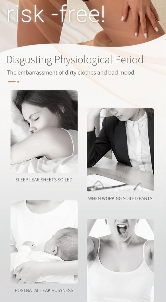 4-Layer Leakproof Period Briefs | High-Rise Absorbent Lingerie