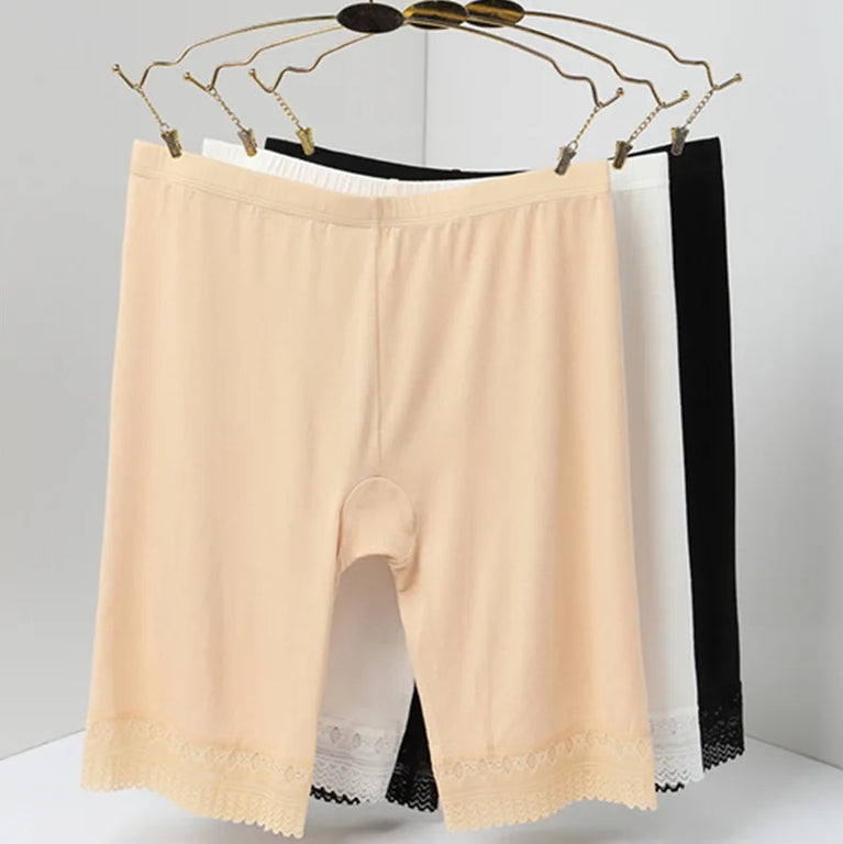 Modal Comfort Plus Size Safety Shorts | Seamless Longline Boyshorts