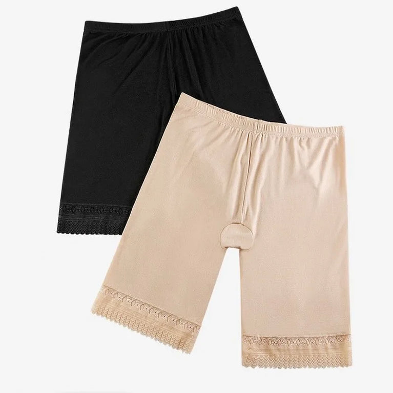 Modal Comfort Plus Size Safety Shorts | Seamless Longline Boyshorts