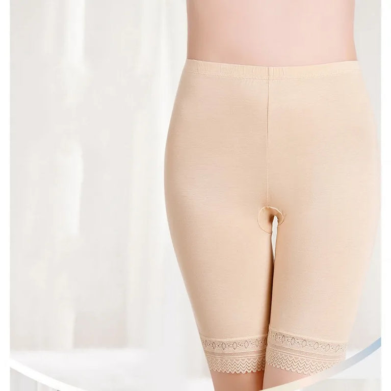 Modal Comfort Plus Size Safety Shorts | Seamless Longline Boyshorts