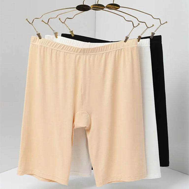 Modal Comfort Plus Size Safety Shorts | Seamless Longline Boyshorts