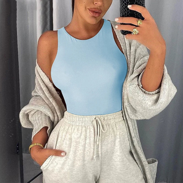 Sleeveless Off-Shoulder Bodysuit | Summer Beach Style Streetwear