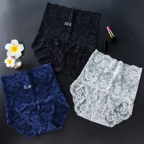 3pc Butt Lifter Briefs | High-Waist Lace Tummy Control