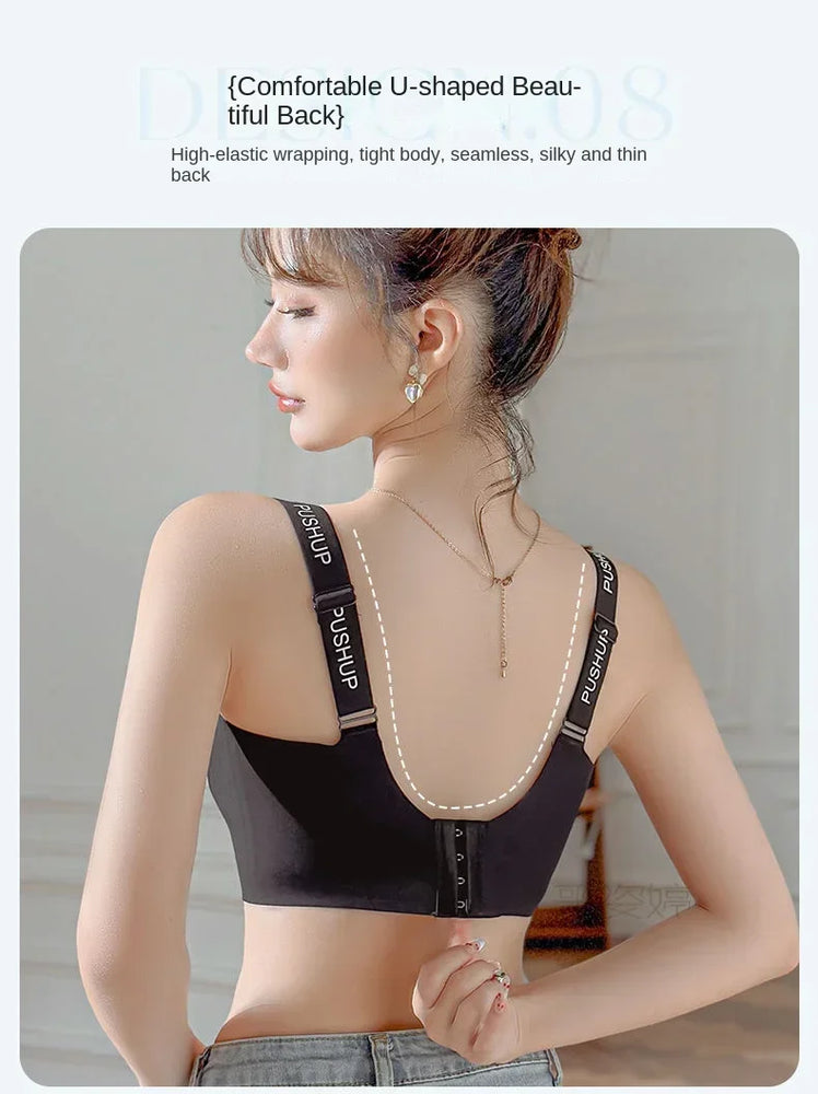 Seamless Wire-Free Minimizer Bra – Sleek Commute Comfort