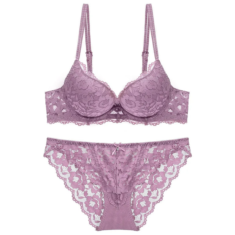 Seamless Wire-Free Bra & Brief Set – Everyday Comfort Lingerie