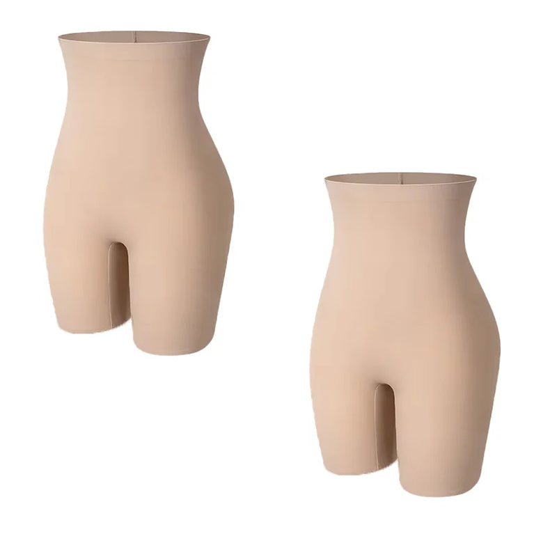 Seamless Hi-Waist Safety Boyshorts | Anti-Chafing Tummy Control Underwear