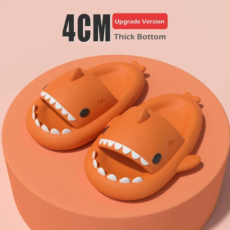Cute Shark Platform Slides | Unisex Soft EVA Summer Sandals