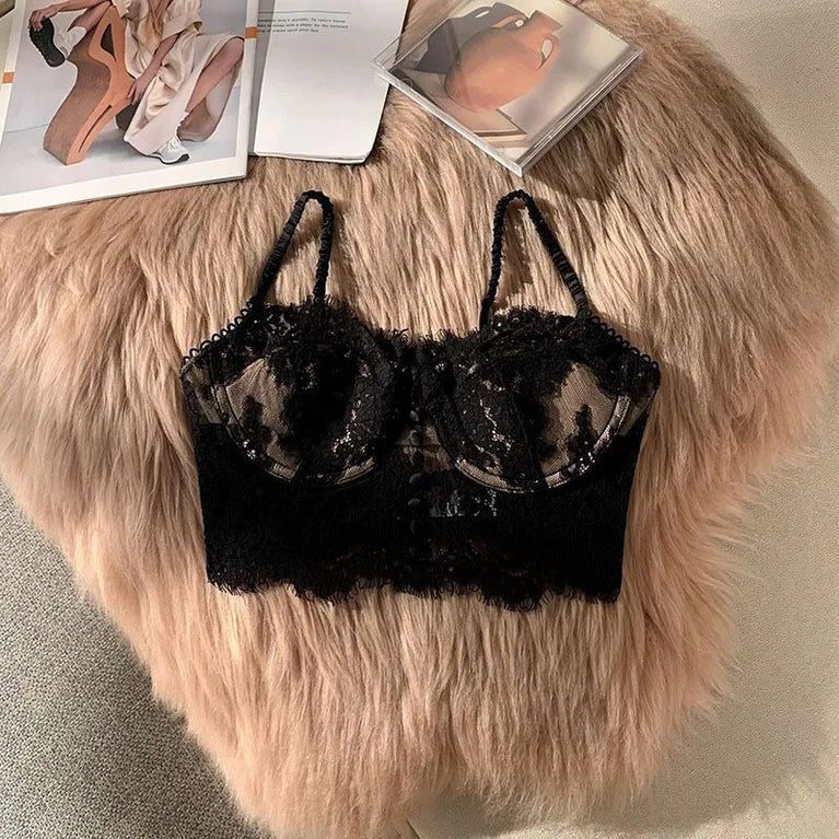 Lace Push-Up Underwire Bra | Summer Thin Full-Cup Lingerie
