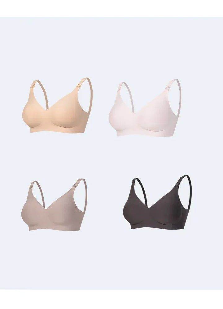 Maternity & Nursing Comfort Bra – Seamless Adjustable Support