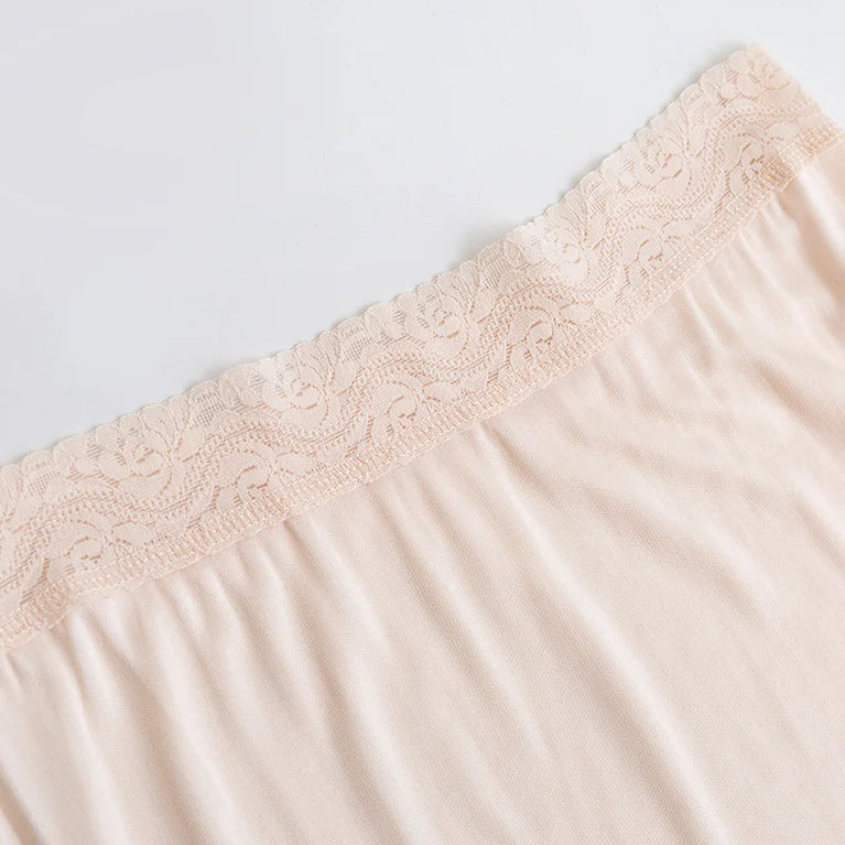 Silk-Blend Half Slip | Seamless Anti-Penetration Underskirt