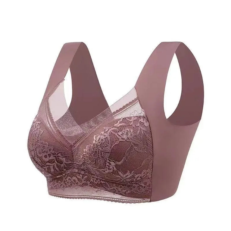 L–6XL Ice Silk Seamless Bra | Plus Size Wireless Push-Up