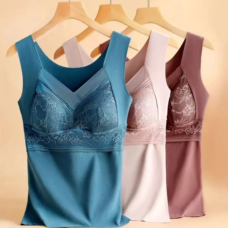 Winter Thermal Underwear Plus Size Vest Women Warm Inner Wear