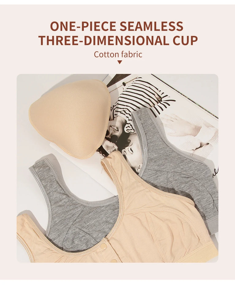 Mastectomy Pocket Bra – Modal Front-Closure Recovery Support