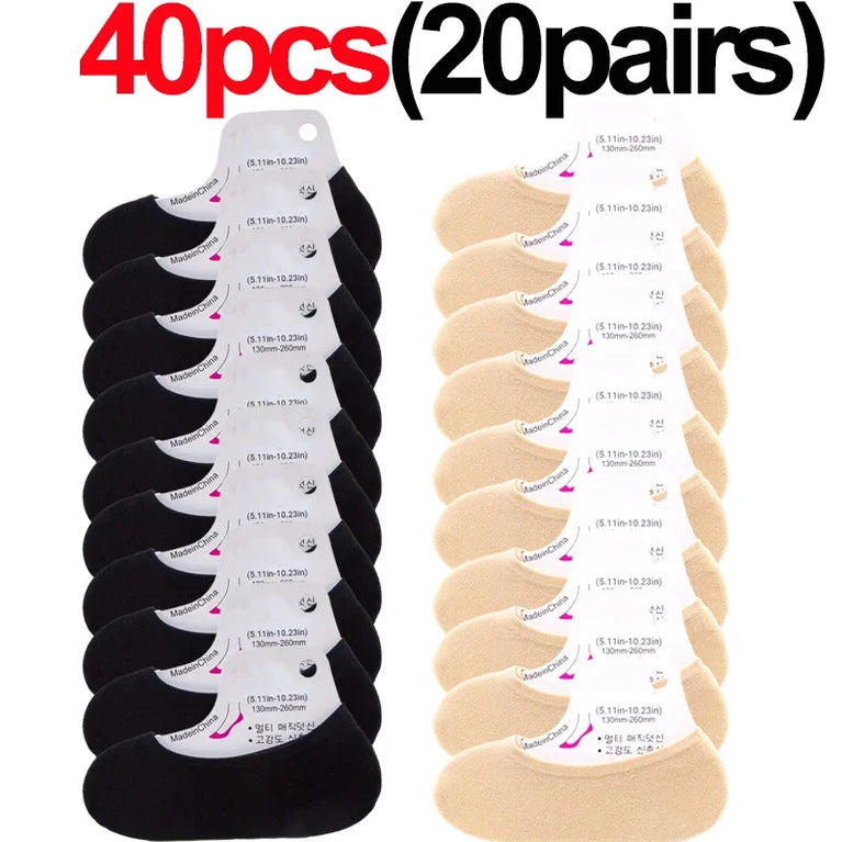 10-Pack Invisible Boat Socks | Ultra-Thin Summer Liner Set