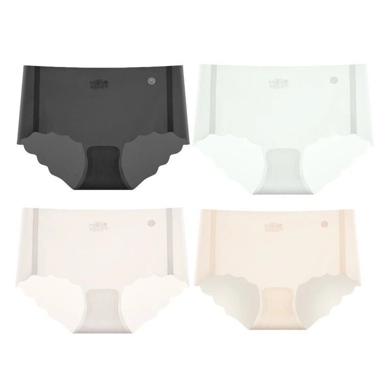 4Pcs/Set Women Panties Seamless Quick-Dry Briefs – Low-Rise Invisible Support