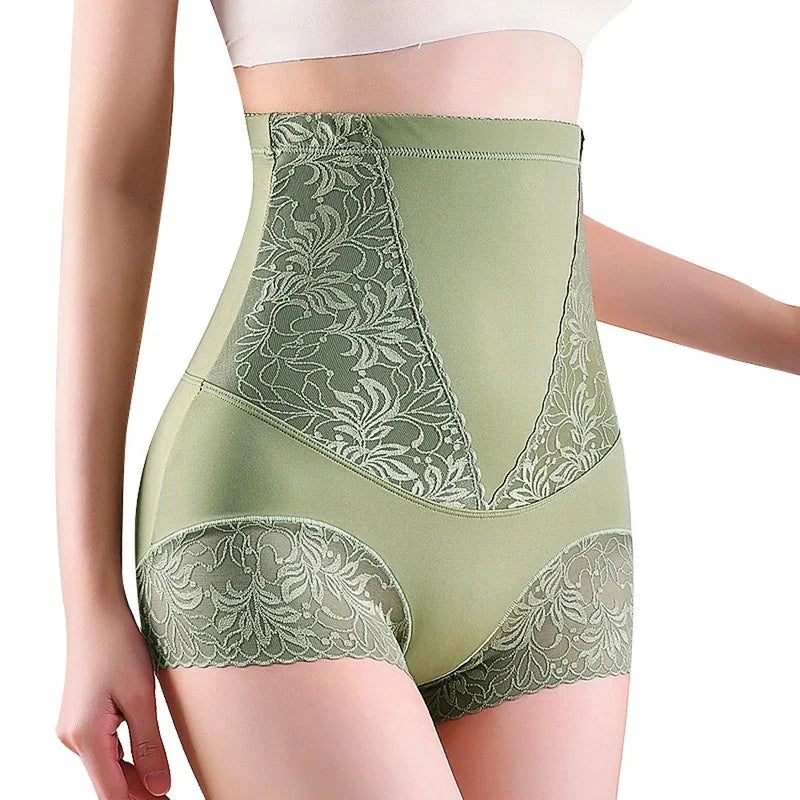 High-Waist Lace Tummy Control Panties | Professional Midsection Shaping & Body Shaper