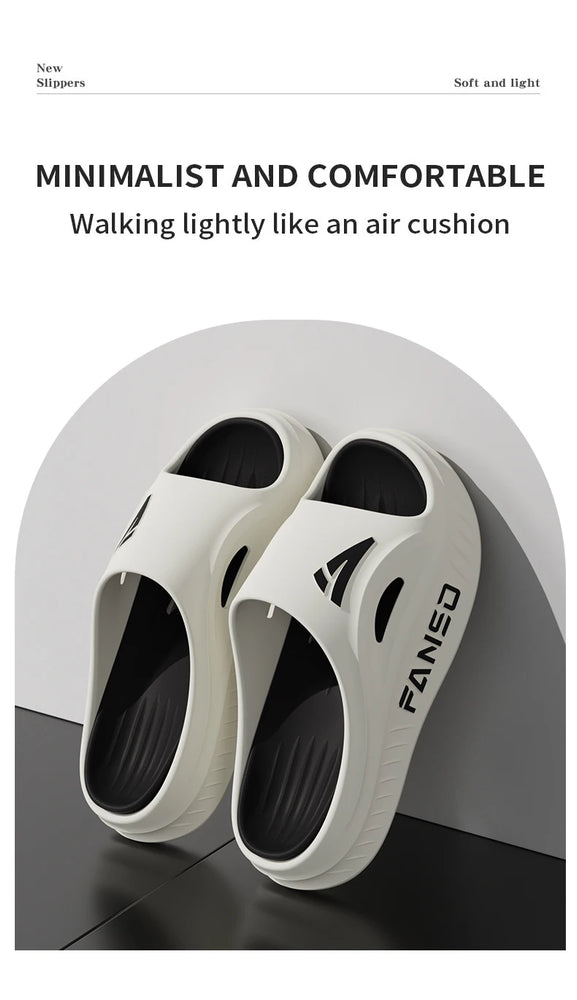 Soft Anti-Slip Summer Slides | Med-Heel Quick-Dry Slippers