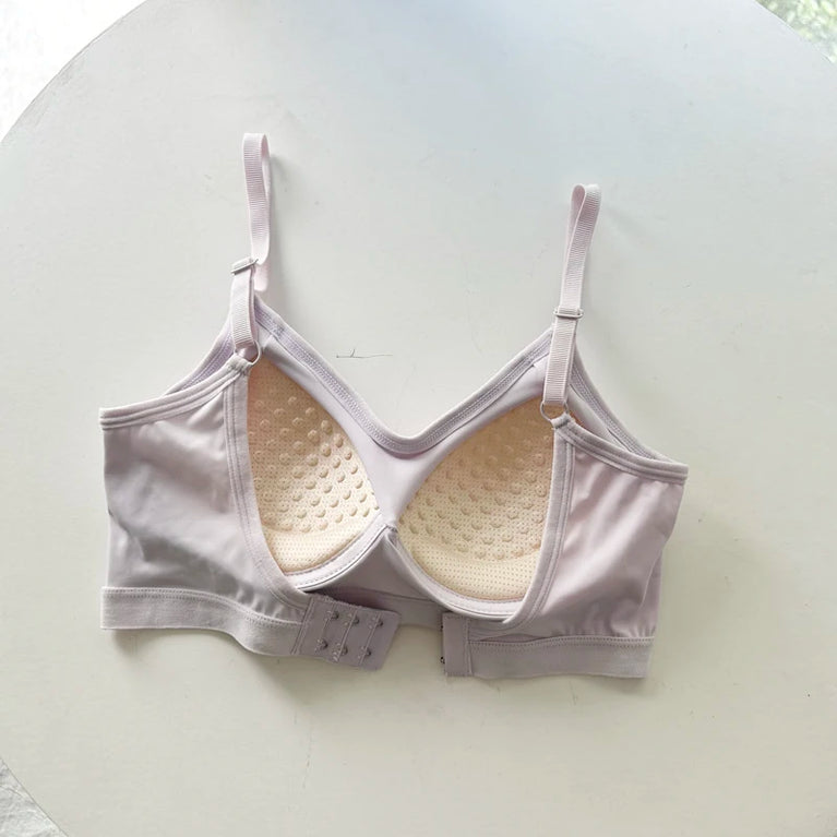 Ice Silk V-Neck Wrap Bra | Seamless Full-Cup Cooling Lingerie
