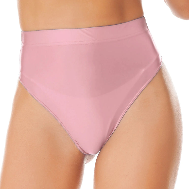 Elegant Women's Panties Glossy Breathable Underwear Sexy Lingerie High Waist Briefs Satin Underpants Knickers Swimsuit Bottoms