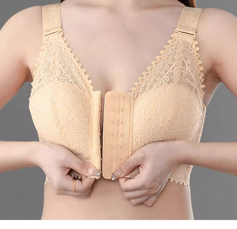 Lightweight Front-Buckle Bra | Anti-Sagging Full-Cup Support