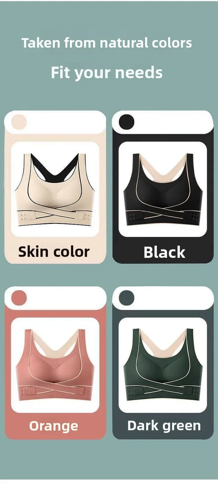 Seamless Summer Sports Bra | Anti-Sagging Side-Support Vest