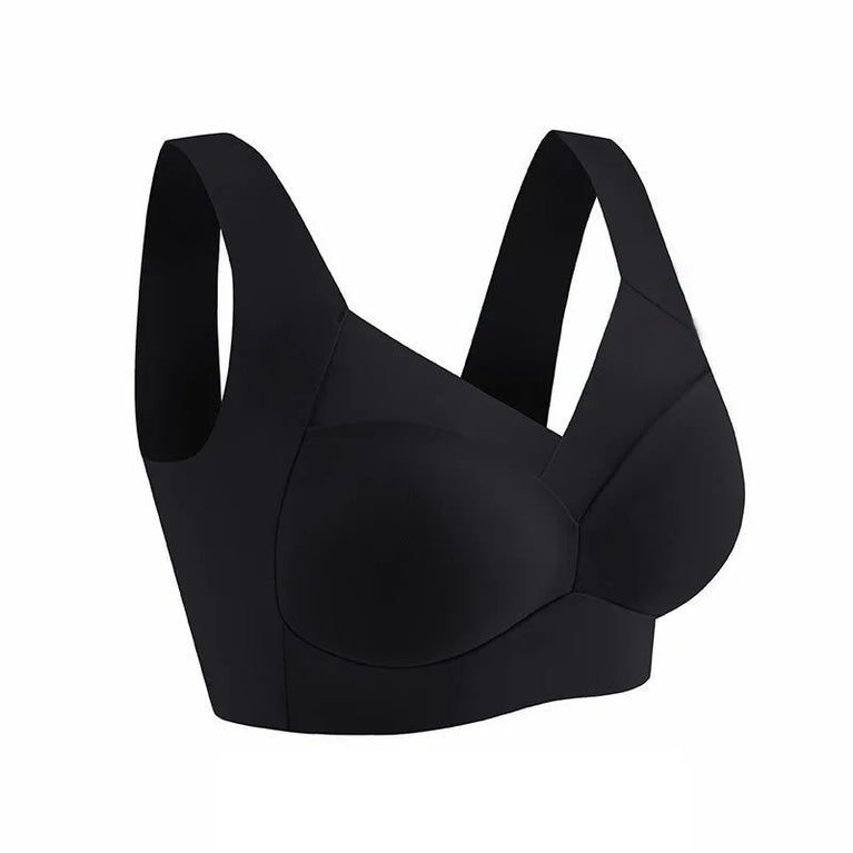 Seamless Lace Sport Bra – Wireless Push-Up Comfort