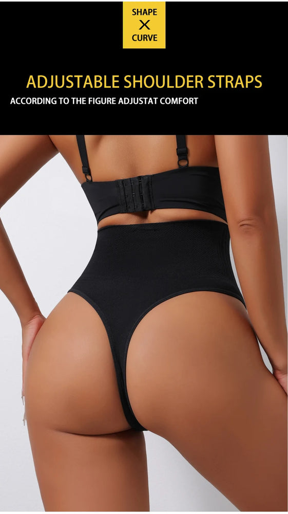 Flarixa High-Rise Shaping Thong | Seamless Tummy Control